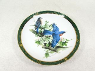 Bluebirds The Songbirds Of Roger Tory Peterson Danbury Vintage Plate