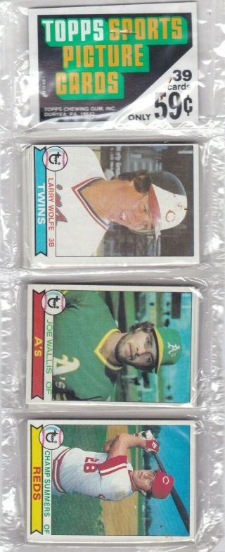 1979 Topps 39 Card Rack Pack.  Ozzie Smith Rc? Stars & Hofers?