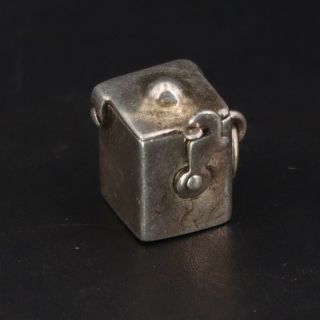 Vtg Sterling Silver - Reo Jack In The Box Toy Bracelet Charm Opens - 2g