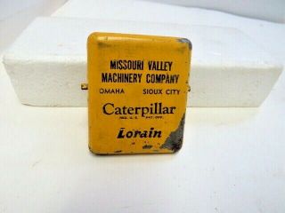Vintage Caterpillar Advertising Metal Clip Missouri Valley Machinery Company