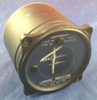 Rare Ww2 Us Navy Westinghouse Aircraft Carrier Ils System Landing Indicator