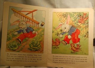 Vintage Childs Classic Peter Rabbit,  1938,  Ruth E.  Newton ' s Art, 3