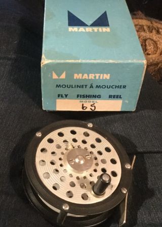 Martin Fly Fishing Model 65 Reel & Papers Mohawk,  Ny Usa
