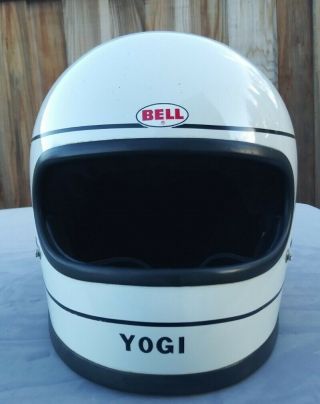 Vintage Bell Star Ii Helmet Full Face 1978 Race Used? 7 - 1/2 Ahrma