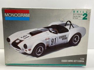 Monogram 1/24 Scale Essex Wire Ford Shelby 427 Cobra Boxed Model Kit