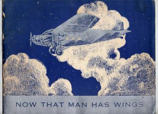 1920s Ford Metal Tri - Powered Airplane Booklet