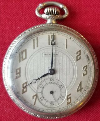 Vintage Waltham 12 Size Pocket Watch - 15 Jewel - Model 1894 - Grade 220 - Parts/repair