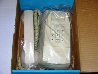 Vintage Wall Mount Push Button Touch Tone Phone Gte Ivory Factory Reconditioned