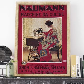 A Seidel And Naumann Sewing Machine Retro Poster Print - Various Sizes,  Frame.