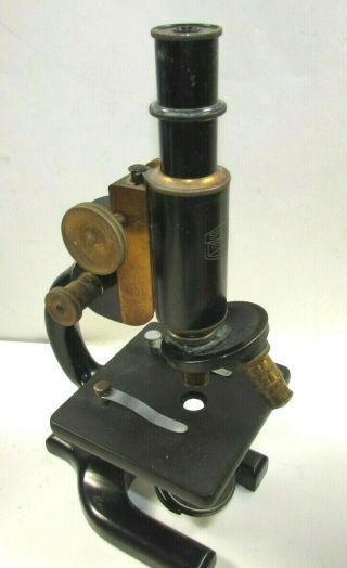 Antique Spencer Buffalo Brass Microscope Early 1900 