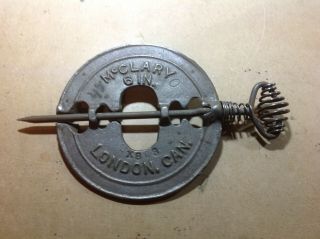 Vintage Mcclary 6 " Stove Damper Reversible Steel Spindle