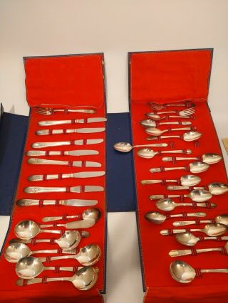 Silverware Silver Plated Wm Rogers Mfg Co Extra Plate Rogers 50 Pc Set