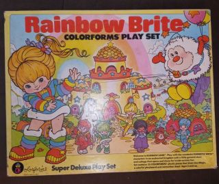 Vintage Rainbow Brite Colorforms Deluxe Play Set 4118 Complete (c) 1983