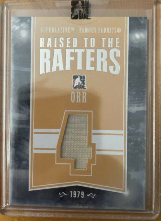 2012 - 13 Itg Superlative Bobby Orr Raised To The Rafters Game Jersey 1 Of 9
