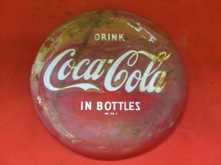 Vintage Antique 12 Inch Coca Cola Button