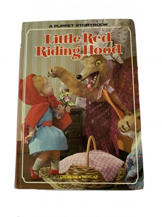 Vintage Little Red Riding Hood A Puppet Storybook Hardback Children Illustrated