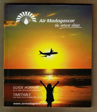 Air Madagascar Timetable March 31,  2013 =