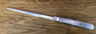 Vintage Solid Silver Letter Opener Hm Sheffield 1957,  By Mappin & Webb