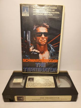 Vtg Rare Release 1984 Thorn Emi Vhs Video Tape The Terminator