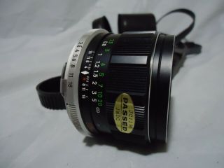 Vintage Minolta Mc W.  Rokkor - Hg 35mm 1:2.  8 Lens With Caps