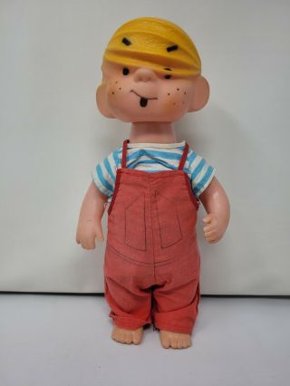 1958 Dennis The Menace Rubber Doll Tall 13 " Version Vintage