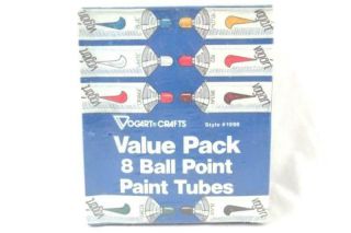 Vintage Vogart Crafts 8 Ball Point Paint Tubes Style 1998