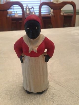 Vintage African American Woman Cast - Iron Bank