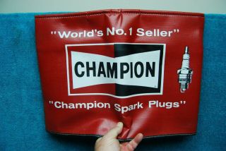 Vintage Champion Spark Plugs Fender Cover Nos Ex Heavy Duty