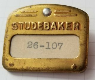 Vintage Studebaker Employee Badge Pin Rare