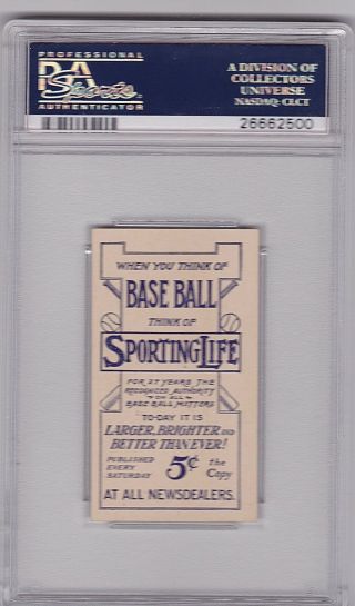 1911 M116 Sporting Life Ira Thomas Blue BckGrd,  PSA EX - MT 6 2