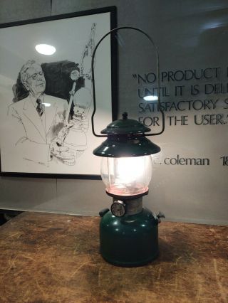 Vintage Idf Coleman 201 Single Mantle Kerosene Lantern Dated 8/82