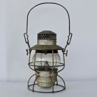 1921 - 1923 Antique Adams & Westlake Co.  Rr Lantern From The Illinois Central Rr