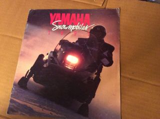 Vintage Yamaha Snowmobile 1991 Dealer Brochure