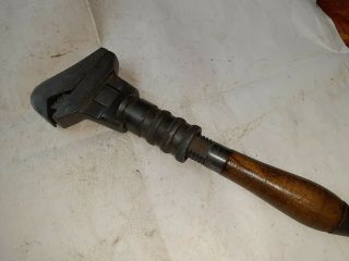 Vintage B&c Bemis And Call Adjustable Double Jaw Monkey Railroad Wrench Antique