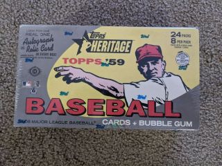 2008 Topps Heritage Factory Box 24 Packs Autograph 1959 Design