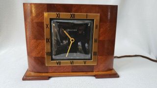 Antique Waltham Art Deco Shelf Mantel Clock 7 " In