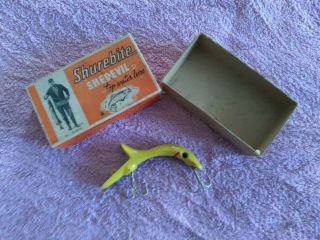 Vintage Shurebite Shedevil Fishing Lure With Box