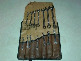 Vintage Kd Tools 14 Piece Wrench Set First Edition Combination & Ignition Sae