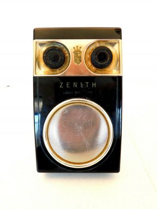 Vintage 1950s Zenith Royal 500 Antique Eames Era Transistor Radio & Still Plays