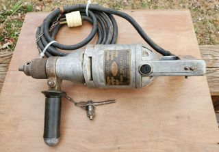 Little Sioux 1/2 Electric Drill 110 Volt 4 1/2 Amp Shop Farm Vtg Tool Albertson