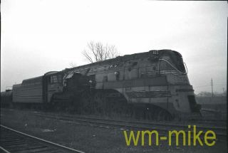 028 Milwaukee Road F7 4 - 6 - 4 Steam 102 W/ Damage B&w Negative
