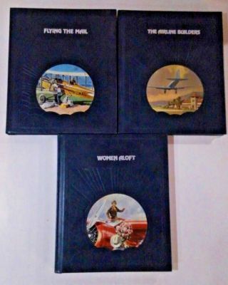 Vintage Time Life Set 3 Books Flying The Mail,  Women Aloft,  The Airline Builders