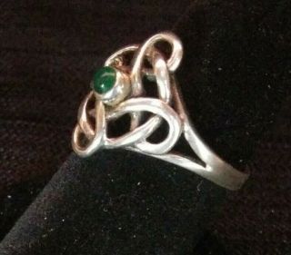 Vintage Sterling Silver Celtic Knot Ring Size 7
