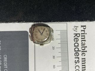 Vintage Gruen Watch 18k White Gold Filled Wadsworth Watch Case