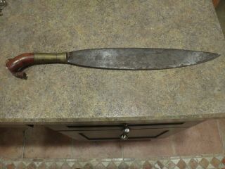 Antique Philippine Moro Bolo Fighting Knife / Sword 16 " Blade