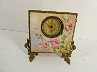 Antique British United Clock Co Wind Up Mantel Clock (c19)