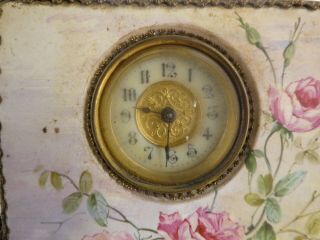 Antique British United Clock Co wind up mantel clock (C19) 2