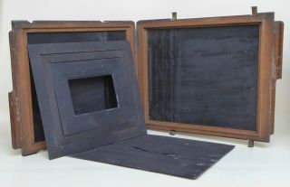 Antique Dark Slide (plate Holder) 12 X 10inch For Early Wood Vintage Cameras