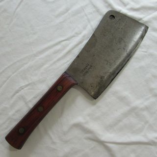 Vintage Antique F.  Dick Butcher Carbon Steel Meat Cleaver Knife No.  84 11x64 Look