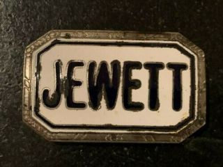 Vintage 1922 Jewett Automobile Car Radiator Hood Grill Emblem Badge Enamel